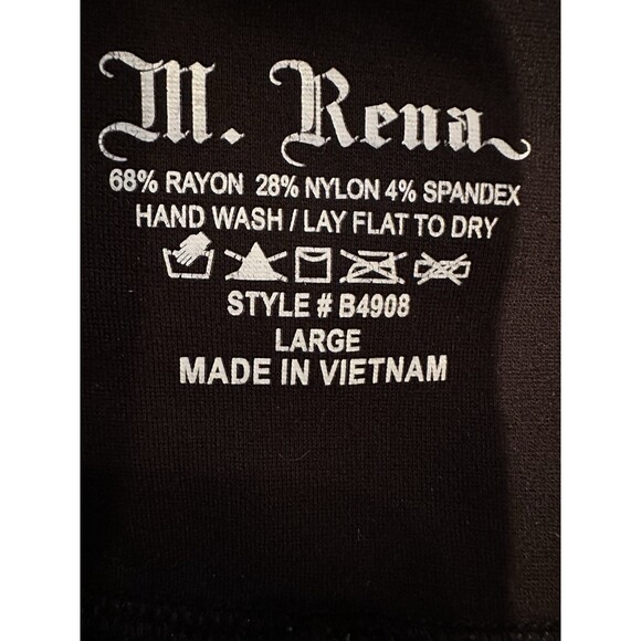 M. Rena  Black Large flared pants with front seems NICE! - Picture 8 of 10